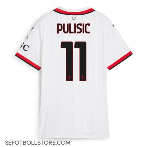 AC Milan Christian Pulisic #11 Replika Bortatröja Dam 2024-25 Kortärmad